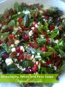 Strawberry Pecan Feta Salad