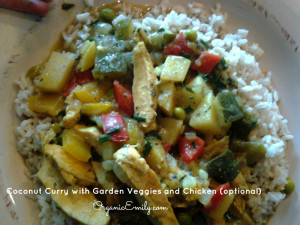 Coconut Curry with Veggies and Chicken