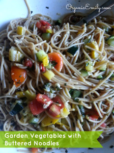 Garden Vegetables with Buttered Noodles