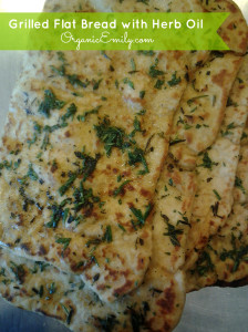 Naan with herb oil