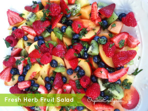 Fresh Herb Fruit Bowl