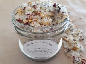 Soothing Herbal Salt Scrub and Soak