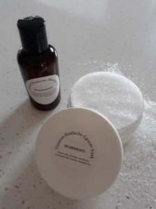 Epsom soak and massage oil for headaches