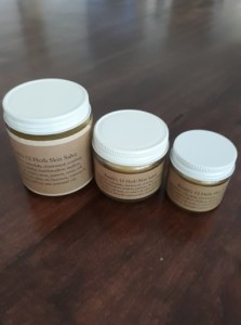 Emily's 12 herb skin salve sizes