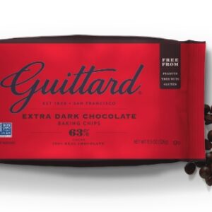 25# box Guittard 63% Bittersweet Chocolate Chips 900 ct.