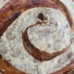 White Chocolate Cinnamon Pecan Swirl Boule
