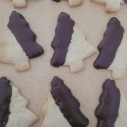 Shortbread Cookies Dipped in Dark Chocolate - 1 dozen