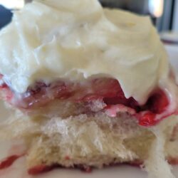 Raspberry Lemon Brioche Sweet Roll - 4 pack